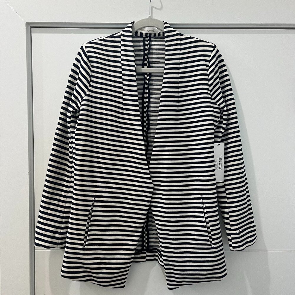 Bishop & Young Tradewind Blazer Size Small - Navy Strip